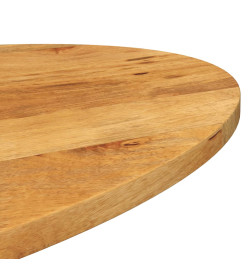 Dessus de table 110x50x3,8 cm ovale bois massif de manguier