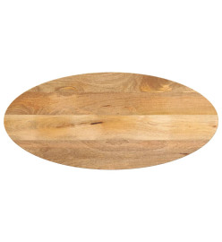 Dessus de table 80x40x2,5 cm ovale bois massif de manguier