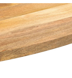 Dessus de table 80x40x2,5 cm ovale bois massif de manguier