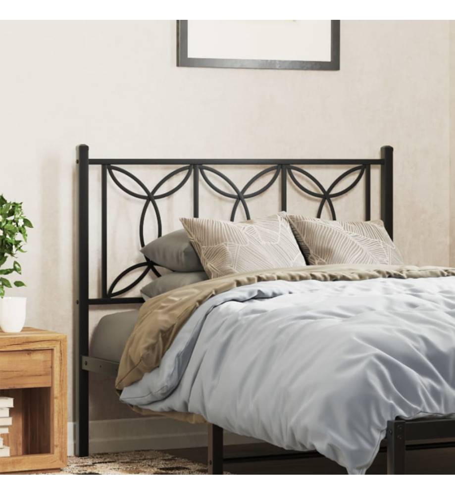 Tête de lit métal noir 100 cm Tête de lit métal noir 100 cm