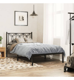 Tête de lit métal noir 100 cm