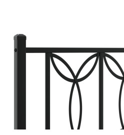 Tête de lit métal noir 135 cm
