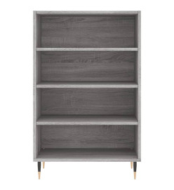 Buffet haut sonoma gris 57x35x90 cm bois d'ingénierie