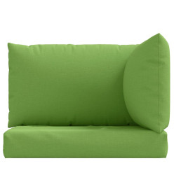 Coussins de palette lot de 3 vert mélangé tissu