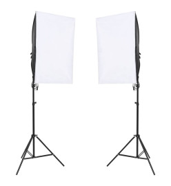 Kit de studio photo avec éclairage écran de fond et réflecteur