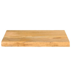 Dessus de table à bord vivant 50x40x2,5 cm bois massif manguier