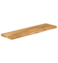 Dessus de table à bord vivant 100x30x2,5cm bois massif manguier