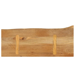 Dessus de table à bord vivant 80x20x3,8 cm bois massif manguier