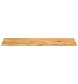 Dessus de table à bord vivant 120x20x3,8cm bois massif manguier