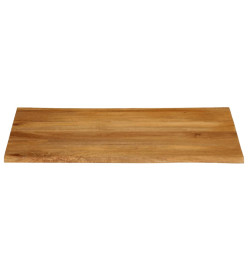 Dessus de table 110x80x3,8 cm bord vivant bois massif manguier