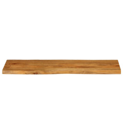 Dessus de table 140x40x3,8 cm bord vivant bois massif manguier