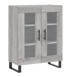 Buffet haut Sonoma gris 69,5x34x180 cm Bois d'ingénierie