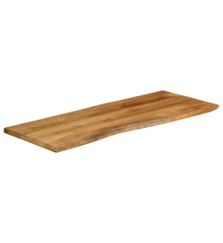 Dessus de table 140x60x2,5 cm bord vivant bois massif manguier