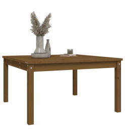 Table de jardin marron miel 82,5x82,5x45 cm bois massif de pin