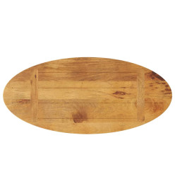 Dessus de table 80x40x2,5 cm ovale bois massif de manguier