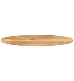 Dessus de table 90x40x2,5 cm ovale bois massif de manguier