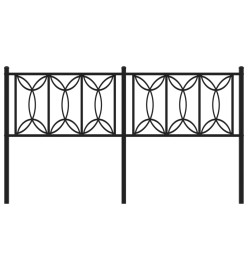 Tête de lit métal noir 160 cm