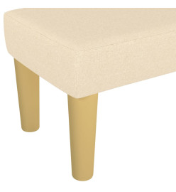 Banc Crème 100x30x30 cm Tissu