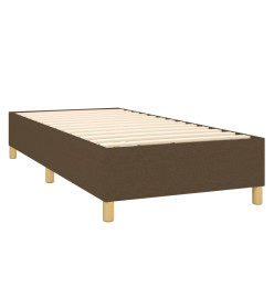 Sommier à lattes de lit avec matelas Marron foncé 90x190 cm