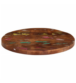 Dessus de table Ø 60x1,5 cm rond bois massif de récupération