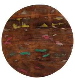 Dessus de table Ø 80x2,5 cm rond bois massif de récupération