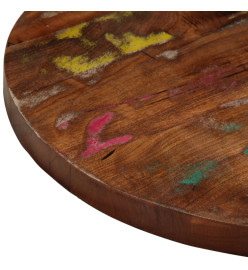 Dessus de table Ø 70x2,5 cm rond bois massif de récupération