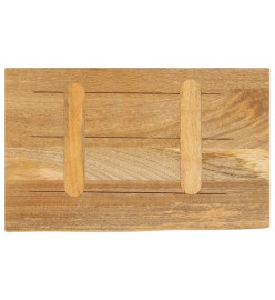 Dessus de table à bord vivant 50x30x3,8 cm bois massif manguier