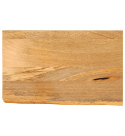 Dessus de table à bord vivant 60x30x2,5 cm bois massif manguier