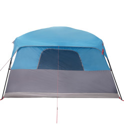 Tente de cabine familiale 9 personnes bleu imperméable