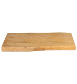 Dessus de table 50x40x3,8 cm bord vivant bois massif manguier