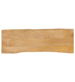 Dessus de table 110x40x3,8 cm bord vivant bois massif manguier