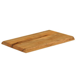 Dessus de table 60x40x2,5 cm bord vivant bois massif manguier