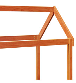 Ensemble de lit de jour avec toit 90x190 cm bois massif de pin