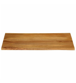 Dessus de table 110x80x2,5 cm bord vivant bois massif manguier