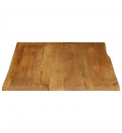 Dessus de table 90x80x2,5 cm bord vivant bois massif manguier