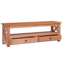 Meuble TV 115x30x40 cm Bois d'acajou massif