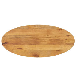 Dessus de table 140x60x3,8 cm ovale bois massif de manguier