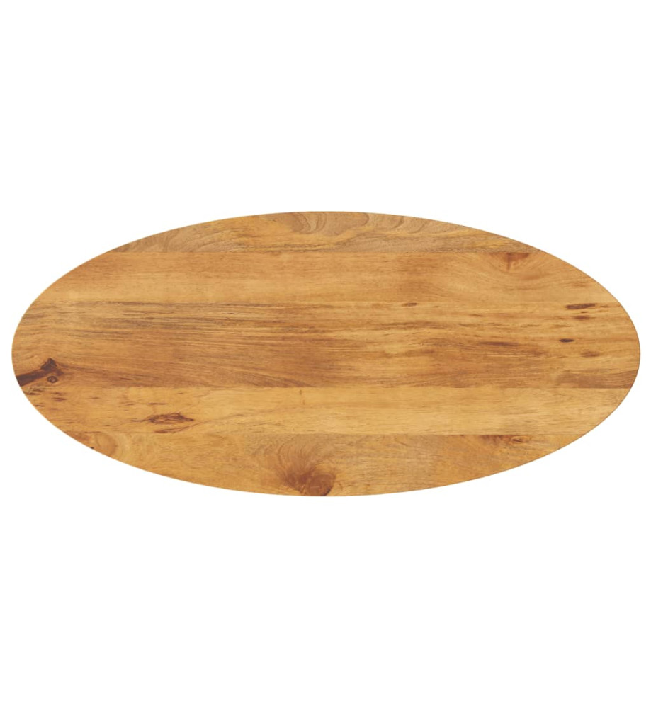 Dessus de table 110x50x2,5 cm ovale bois massif de manguier