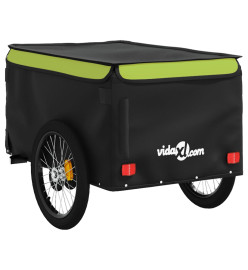 Remorque de vélo noir et vert 45 kg fer