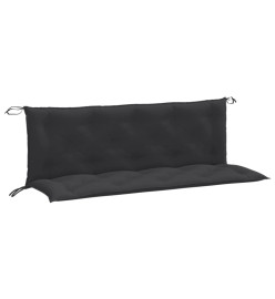 Coussins de banc de jardin lot de 2 anthracite mélangé tissu