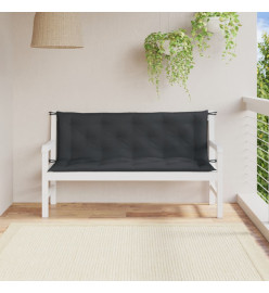 Coussins de banc de jardin lot de 2 anthracite mélangé tissu