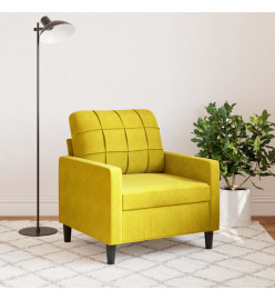 Fauteuil Jaune 60 cm Velours