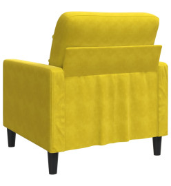 Fauteuil Jaune 60 cm Velours