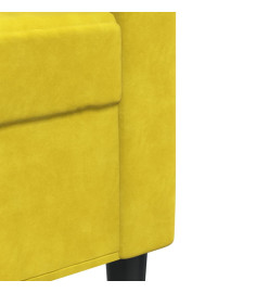 Fauteuil Jaune 60 cm Velours