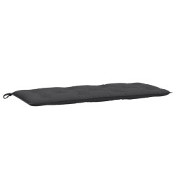 Coussin de banc de jardin anthracite mélangé 120x50x7 cm tissu