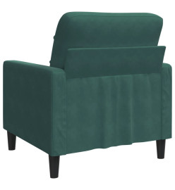 Fauteuil Vert foncé 60 cm Velours