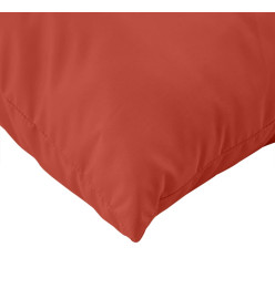 Coussins de palette lot de 3 rouge mélangé tissu