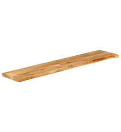 Dessus de table à bord vivant 160x40x2,5cm bois massif manguier