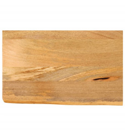 Dessus de table à bord vivant 60x30x3,8 cm bois massif manguier