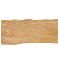 Dessus de table 80x40x3,8 cm bord vivant bois massif manguier